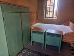Landelijke slaapkamer, hout, groene afwerking, Ophalen, Gebruikt, Landelijk