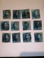 Leopold I cobboc 2 gestempeld zie foto's voor details, 12 ex, Postzegels en Munten, Postzegels | Europa | België, Gestempeld, Ophalen of Verzenden