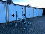 Multifunctionele benchpress + gewichten, Comme neuf, Enlèvement ou Envoi