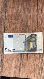 Misdruk: 5 euro briefje 2002, Postzegels en Munten, Ophalen, 5 euro
