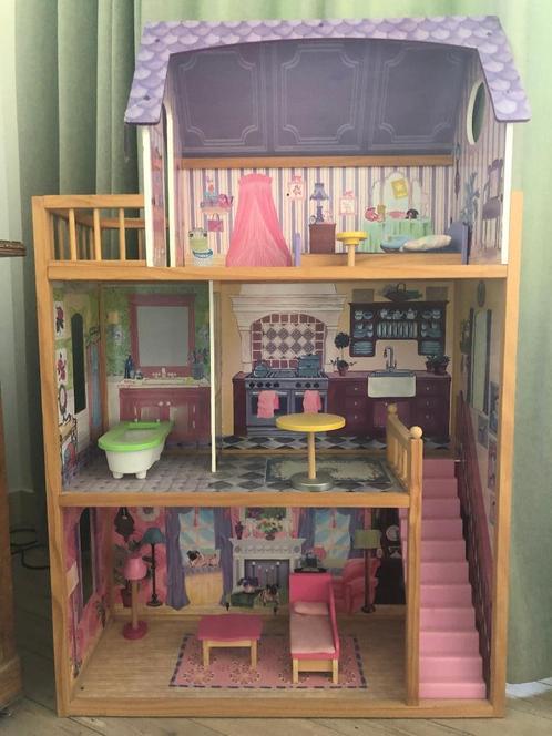 KidKraft Kayla houten poppenhuis, Kinderen en Baby's, Speelgoed | Houten speelgoed, Gebruikt, Overige typen, Ophalen