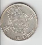 Zilver 100 Frank Belgique 1950, Postzegels en Munten, Zilver, Zilver, Losse munt, Verzenden