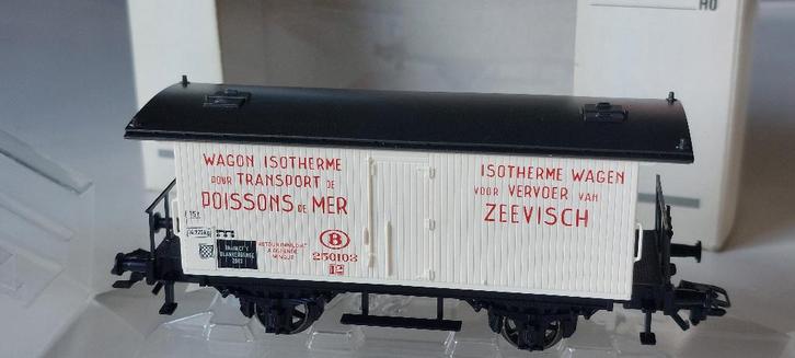 SNCB/NMBS MARKLIN VISTRANSPORTWAGEN SHO*AC, Hobby en Vrije tijd, Modeltreinen | H0, Nieuw, Wagon, Wisselstroom, Märklin, Analoog