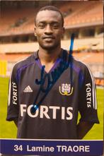 Carte individuelle dédicacée RSC Anderlecht Lamah, Collections, Enlèvement ou Envoi