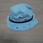 Blauw zonnhoedje - maat 47 (6-12m), Kinderen en Baby's, Babykleding | Petten en Hoeden, Ophalen, Hoed, Zo goed als nieuw, Maat 74
