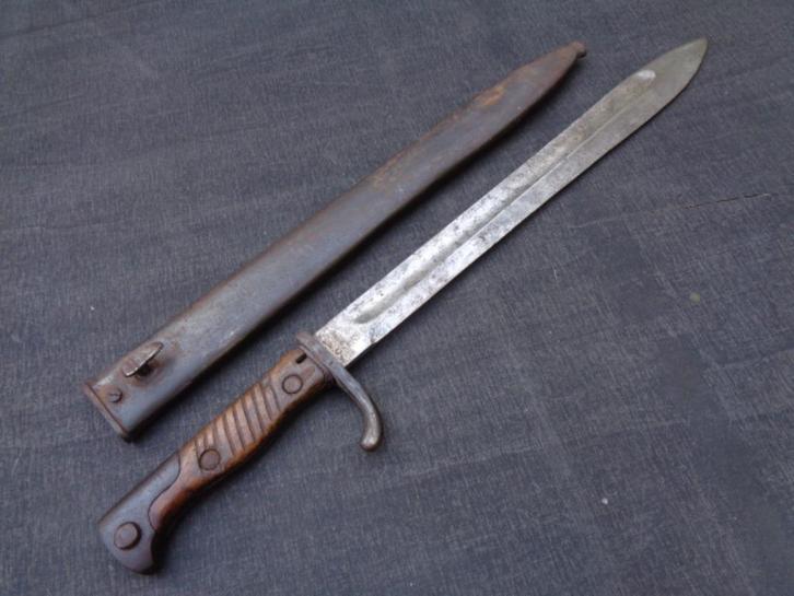 Bajonet S98/05 Mauser Werke AG , onaangeroerd exemplaar, Verzamelen, Militaria | Algemeen, Landmacht, Mes of Dolk, Ophalen of Verzenden