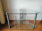 Tv-hoektafel glas, Huis en Inrichting, Ophalen, Zo goed als nieuw, Glas