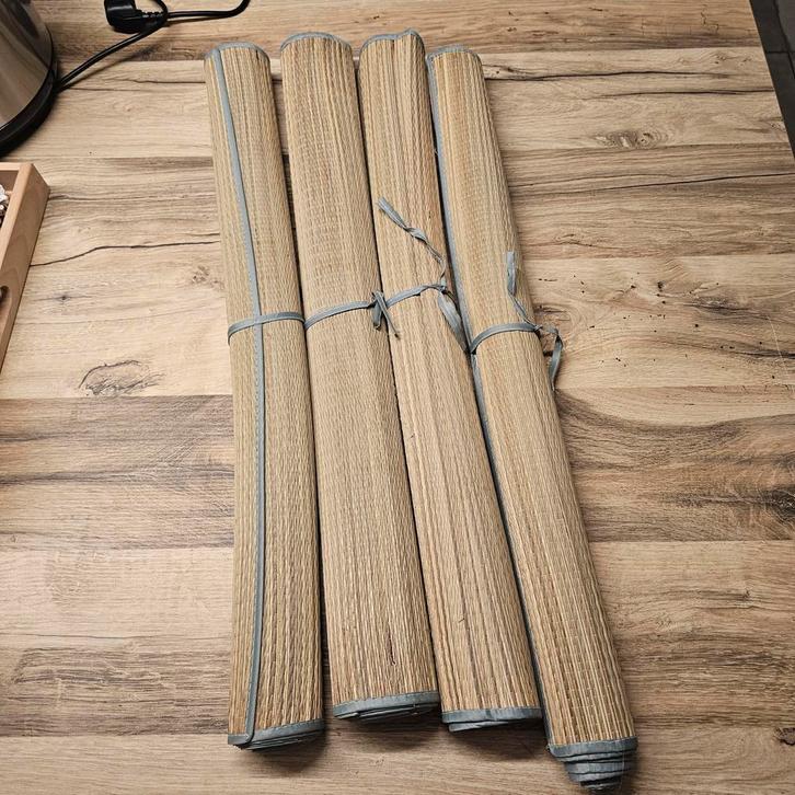4x rieten strandmat / picknickmat – 70  170 cm, Vakantie, Vakantie | Zon en Strand