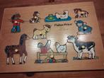 Fisher Price 507 Vintage boerderijdieren houten spel, Ophalen of Verzenden, Van hout