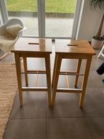 2x tabourets de bar Nilsolle Ikea (bouleau), Avec repose-pieds, 2 tabourets, Comme neuf, Enlèvement