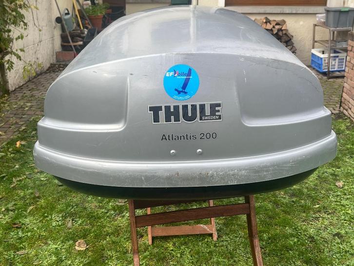 Thule coffre de toit - Atlantis 200, Autos : Divers, Coffres de toit, Utilisé, Enlèvement ou Envoi