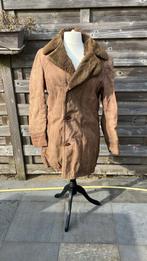 Vintage Italiaanse herenmantel ‘Mabel’ in 56, Mabel, Bruin, Maat 56/58 (XL), Ophalen of Verzenden