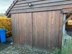 Garagepoort, tuinpoort, hout, Tuin en Terras, Tuinpoorten, Ophalen, Gebruikt, Hout