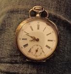 antieke zilveren 0.800 zak horloge afbeelding watermolen, Handtassen en Accessoires, Horloges | Antiek, Overige merken, Zakhorloge