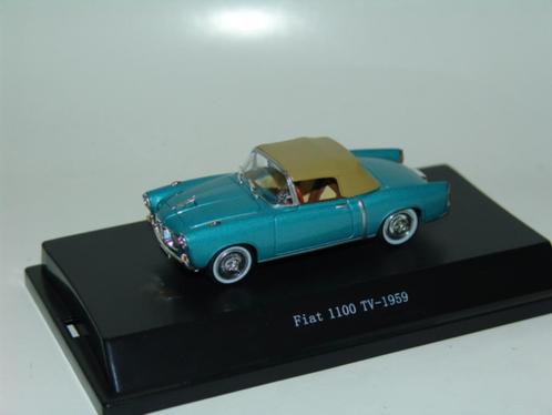 1:43 Starline Fiat 1100 TV gesloten cabrio 1959 blauw, Hobby en Vrije tijd, Modelauto's | 1:43, Zo goed als nieuw, Auto, Starline
