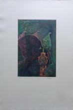 ANDRE GOEZU / SPHINGE / KLEURETS-AQUATINT / 56x38cm / SIG, Antiek en Kunst, Kunst | Litho's en Zeefdrukken, Ophalen of Verzenden