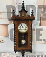 1875-1900 Antiek antieke Klok Velona Regulator hout wandklok, Antiek en Kunst, Ophalen of Verzenden