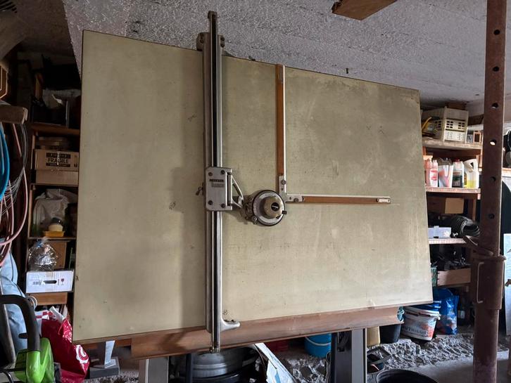Table de dessin professionnelle pantographe Nestler Florett, Doe-het-zelf en Bouw, Tekentafels, Gebruikt, 130 tot 150 cm, Ophalen