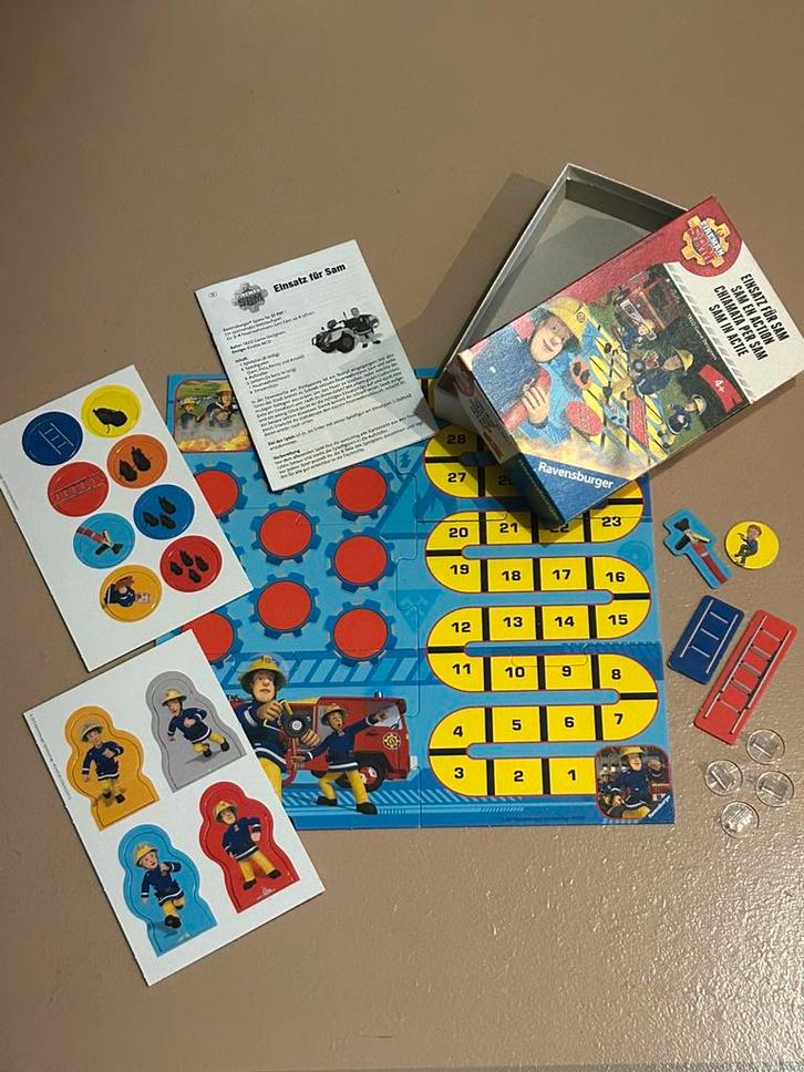 Sam le pompier - Jeu de société, Hobby en Vrije tijd, Gezelschapsspellen | Overige, Gebruikt, Ophalen