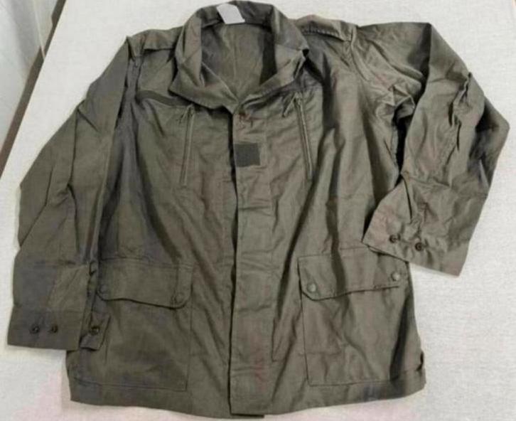 Franse Militaire F2 O.D veldjas jas military frans frankrijk, Verzamelen, Militaria | Algemeen, Landmacht, Kleding of Schoenen