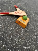 Vedette spel met twee houten reckets, Een of twee spelers, Ophalen, Gebruikt