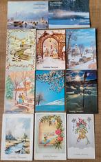 20 oude, verschillende postkaarten: Kerst en Nieuwjaar, Enlèvement ou Envoi, Affranchie, (Jour de) Fête