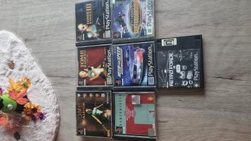 7 ps1 games beschikbaar voor biedingen