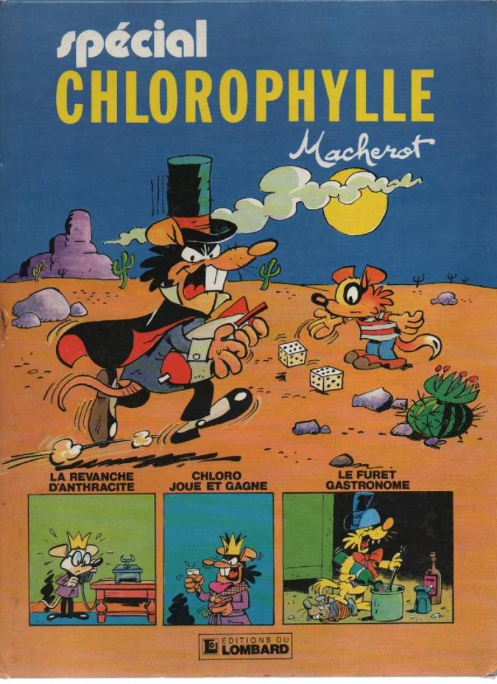 Spécial CHLOROPHYLLE par MACHEROT - 3 BD en 1- Lombard 1984, Livres, BD, Comme neuf, Enlèvement ou Envoi
