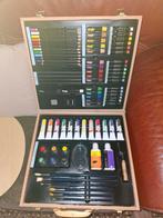 Art studio oil paint in houten box, Euro, Ophalen