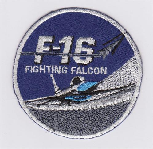 F16 Fighting Falcon stoffen opstrijk patch embleem #1, Collections, Vêtements & Patrons, Neuf, Envoi