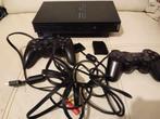 playstation 2 met controllers, Games en Spelcomputers, Gebruikt, Zwart, Met 2 controllers, Ophalen of Verzenden