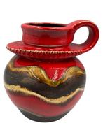 West-Germany vaas - rood/bruin - Fat Lava stijl
