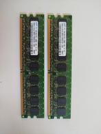 2 x Samsung DDR2  5300 1024Mb, Computers en Software, RAM geheugen, 1 GB of minder, Ophalen of Verzenden, Zo goed als nieuw, DDR2