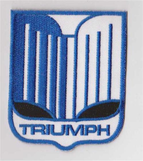 Triumph auto stoffen opstrijk patch embleem, Collections, Marques automobiles, Motos & Formules 1, Neuf, Envoi