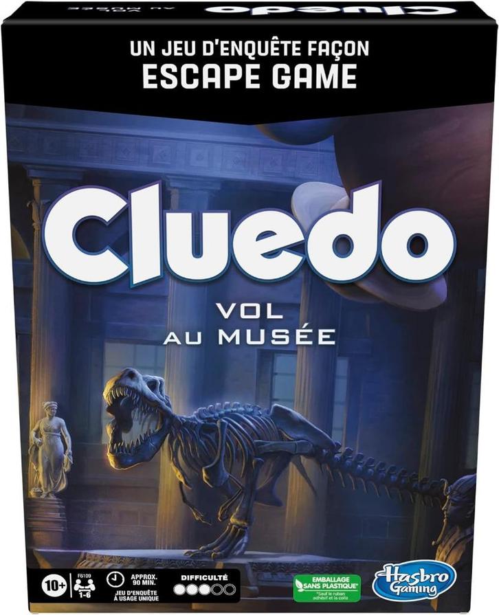 Neuf - Cluedo Vol au musée (Hasbro), Hobby en Vrije tijd, Gezelschapsspellen | Bordspellen, Nieuw, Ophalen of Verzenden