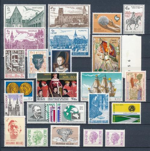 België selectie zegels uit 1973 postfris (niet volledig), Postzegels en Munten, Postzegels | Europa | België, Postfris, Orginele gom