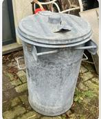 vuilbak met handvaten in galva staal, Ophalen, Zo goed als nieuw