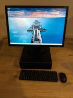 HP prodesk, Windows 11 + 24 inch scherm + muis + toetsenbord, Computers en Software, Ophalen, Met monitor, Refurbished, 440 GB