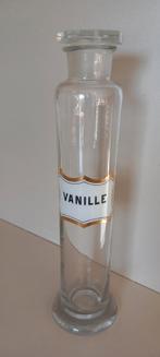 Oude glazen pot van de apotheek „Vanilla”, Ophalen of Verzenden