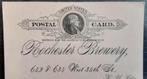 Brasserie Rochester+one cent postal card+USA+bavarian, Collections, Marques de bière, Comme neuf, Bavaria, Sous-bock, Enlèvement ou Envoi