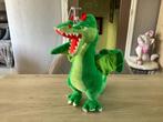 Efteling groene pluche draak (35 cm), Ophalen of Verzenden, Zo goed als nieuw, Beeldje of Poppetje