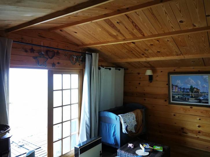 Houten huisje, Doe-het-zelf en Bouw, Hout en Planken, Gebruikt, Plank, Overige houtsoorten, 300 cm of meer, 25 tot 50 mm, Geïmpregneerd