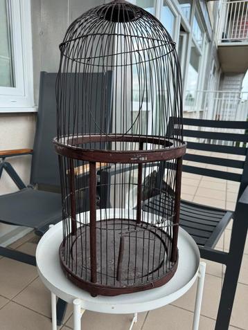 Cage oiseaux décorative vintage en métal, Enlèvement, Utilisé, Métal, Cage à oiseaux