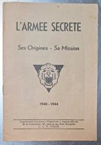WW2   GEHEIM LEGER,  RESISTANCE   - EDITIE 1944, Overige soorten, Boek of Tijdschrift, Ophalen of Verzenden