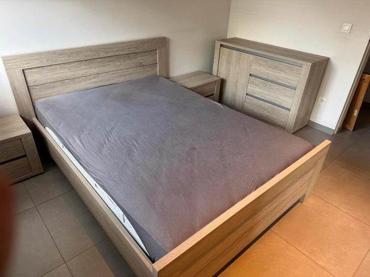 Complete slaapkamer, Maison & Meubles, Chambre à coucher | Chambres à coucher complètes, Comme neuf, Deux personnes, Enlèvement