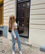 Destroyed jeans Na-kd maat 38, Kleding | Dames, Blauw, Na-kd, Ophalen of Verzenden, Zo goed als nieuw