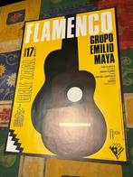 Vintage poster Flamenco - De Gele zaal *88, Gebruikt, Ophalen of Verzenden, Rechthoekig Staand, Muziek