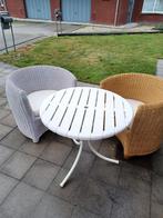 Te Koop: BamboeStoelen Met Tafeltje, Tuin en Terras, Ophalen, Zo goed als nieuw