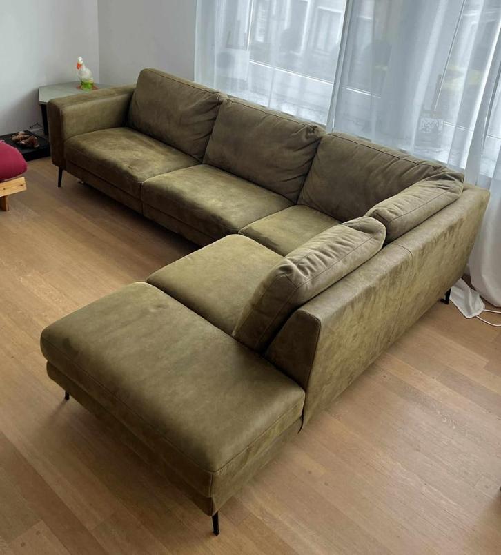 Lederen zetel, Huis en Inrichting, Zetels | Complete zithoeken, Zo goed als nieuw, Leer, Ophalen