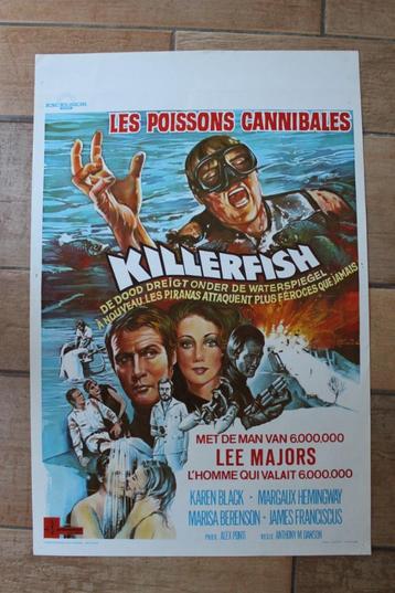 filmaffiche Killer Fish 1979 Lee Majors filmposter beschikbaar voor biedingen